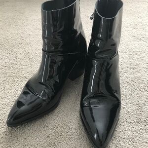 Topshop patent leather Women’s boot, new, size 8.5